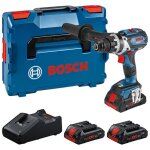 Perceuse - visseuse sans fil gsr 18v - 110 c bosch 3x 4, 0 ah procore batterie + chargeur en l - boxx ...