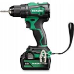 Perceuse - visseuse sans fil hikoki ds18dewfz 18 v brushless 2x 5, 0 ah 70 nm vert / noir