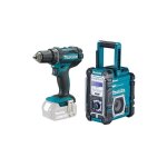 Perceuse - visseuse sans fil makita 18 v ddf482z sans batteries ni chargeurs avec radio de chantier sans ...