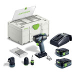Festool - perceuse - visseuse sans fil txs 12 2, 5 - set avec 2 batteries 12v 2. 5ah - accessoires - ...