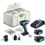 Festool - perceuse - visseuse sans fil txs 12 2, 5 - set avec 2 batteries 12v 2. 5ah - accessoires - ...