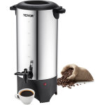 Percolateur a cafe 7, 4 l 50 tasses distributeur de boissons chaudes en acier inoxydable filtre permanent ...