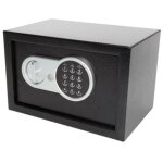 Perel - coffre - fort �lectronique, avec digicode, cl� de secours et mat�riel de montage inclus, 20 x ...