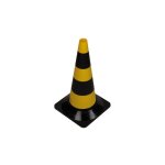 Cne de signalisation jaune / noir - 50 cm