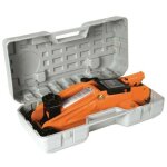 Cric rouleur hydraulique, roulant, avec mallette, longue poigne de levage, hauteur de levage 200 mm, ...
