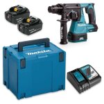 Perforateur burineur sds - plus 18v lxt (2x4, 0 ah) en makpac - makita dhr242rmj