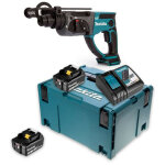 Makita - dhr202rfj perforateur burineur sds - plus li - ion 18v lxt (2x3, 0 ah), chargeur en makpac