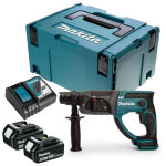 Makita - perforateur burineur sds - plus 2j 18v lxt (2x6, 0 ah) en makpac dhr202rgj