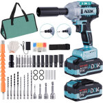 Cl  chocs sans fil 1 / 2, cl  chocs multifonctionnelle 3 en 1, 550 n. m, 6 vitesses rglables, 2 ...