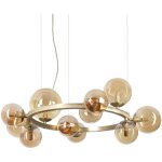 Ideal lux - perlage plafonnier suspendu globe � 11 lumi�res en laiton