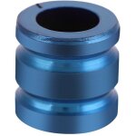 Perle de couteau en alliage tc4 pour paracord, pendentif edc bleu pour activit�s ext�rieures (taille ...