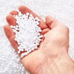 Livea perles de polystyrne 150l, perle bs pour remplissage de pouf, coussin, peluche, non hydrophile ...