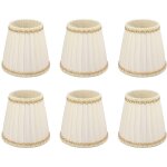 Petit abat - jour, abat - jour de lustre clip sur le tissu l�ger de type 6pcs pour hall