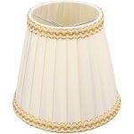 Petit abat - jour en tissu � pince, style rustique, aspect soie brillante et l�ger, pour ampoule e14, ...