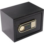 Petit coffre - fort � combinaison de 22 litres en acier r�sistant au feu avec cl� de secours. convient ...