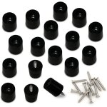 Petit coussin en caoutchouc rond en caoutchouc noir - protection de meubles augmentation de la hauteur ...