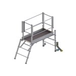 Matis�re - petit �chafaudage roulant - hauteur maximale de travail 3. 00m - mpl