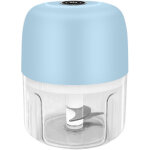 Petit hachoir �lectrique alimentaire sans fil rechargeable, mini robot de cuisine, portable hachoir broyeur ...