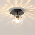 Petit plafonnier en verre nordique int�rieur salle de bain proche des plafonniers maison plafonnier encastr� ...