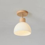 Petit plafonnier en verre de style japonais for la maison, art en bois, plafonnier encastr�, couloir ...