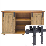 Petites ecrevisses - mini kit quincaillerie de porte coulissante rail de porte coulissante pour armoire ...