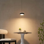 Petite suspension noire minimaliste led int�gr�e dimmable - mavel