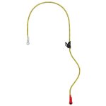Longe rglable arme maintien au travail pour l'lagage microflip petzl l33 - jaune - 4 m