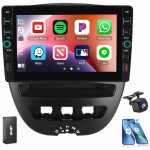 Pour peugeot 107 toyota aygo citroen c12005 - 2014 android 15 autoradio gps rds bt 4 + 64g dab cam