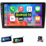 Pour peugeot 407 2004 - 2011 autoradio android 14 gps bt wifi usb type - c 2 + 64g cam