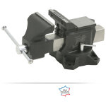 Peugeot ? �tau d'�tabli pivotant 150 mm 100710 ? en m�tal � graphite sph�ro�dale ? mors en acier d�montables ...