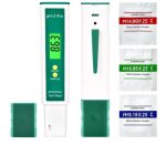 Ph mtre numrique avec bandelette test litmus double vrification fonction / temprature, testeur ph ...
