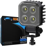Phare additionnel led 24w 3520lms dark series 4d square - xenled - �clairage large et puissant homologu� ...