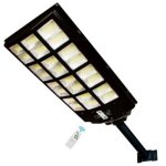 Phare lampadaire panneau solaire m�t t�l�commande capteur de mouvement 1200w