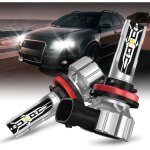 Phare led h11, ampoule h11 led, 60w csp 6000k blanc phares pour voiture et moto, ampoules auto de remplacement ...