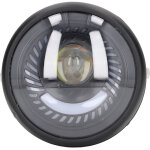 Phare led moto rond r�tro 6, 5 pouces - �tanche et r�sistant pour scooters et motos