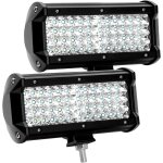 Phare de travail led 12v 300w 7 pouces 144w projecteur led voiture 12v etanche ip67 spot flood feux antibrouil ...