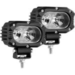 Phare de travail led 4 pouces 20w projecteur phares longue portee led moto 4x4 antibrouillard led feux ...