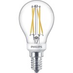 Philips - ampoule led sph�rique e14 40w blanc chaud claire, verre compatible variateur