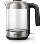 Philips - 5000 series hd9339 / 80 bouilloire lectrique 1, 7 l 2200 w noir, acier inoxydable, transparent ...