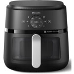 Philips ? friteuse sans huile 6, 2 l 1700 w ? technologie rapidair pour cuisson saine ? noir / argent ...