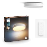 Philips hue - white ambiance plafonnier devere large, blanc, compatible bluetooth, fonctionne avec alexa, ...