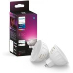 Philips hue - white and color ambiance, ampoule connectée mr16, compatible bluetooth, lot de 2, fonctionne ... Philips hue - white and color ambiance, ampoule connectée mr16, compatible bluetooth, lot de 2, fonctionne ...