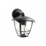 Lanterne murale extrieure philips creek - aluminium - noir