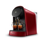 Philips - machine a cafe a capsules double espresso l'or barista lm8012 / 51 - rouge + 9 capsules