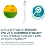 Philips sonicare w2 optimal white - tetes de brosse a dents de rechange d'origine, blanc, lot de 4, hx6064 ...