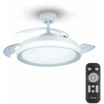 Philips - ventilateur de plafond et lampe bliss 28 + 35w 2700 / 5500 / 4000k blanc - 27908700
