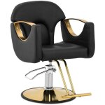 Fauteuil de coiffure avec repose - pieds 53 - 64 cm 180 kg noir - sige de coiffure