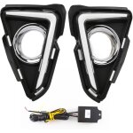 Pi�ces led feux diurnes antibrouillard clignotant ip65 remplacement pour rav4 2016 2017 2018