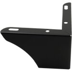 Pied d'angle pour meuble, noir mat, hauteur 7, 5 cm
