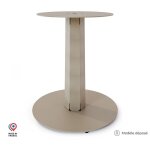 Pied central deco - gem pour table haute en acier finition poxy champagne  visser, h. 71 cm